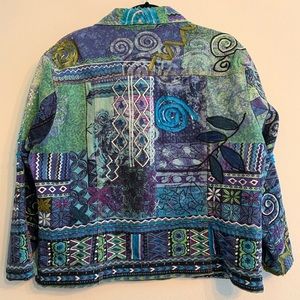 Chicos Mixed Artisan Denim Jacket
